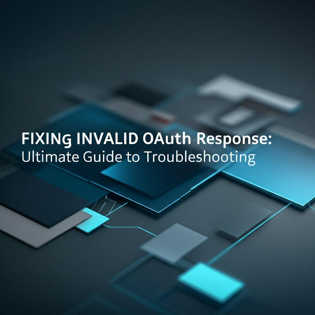 Fixing Invalid OAuth Response: Ultimate Guide to Troubleshooting