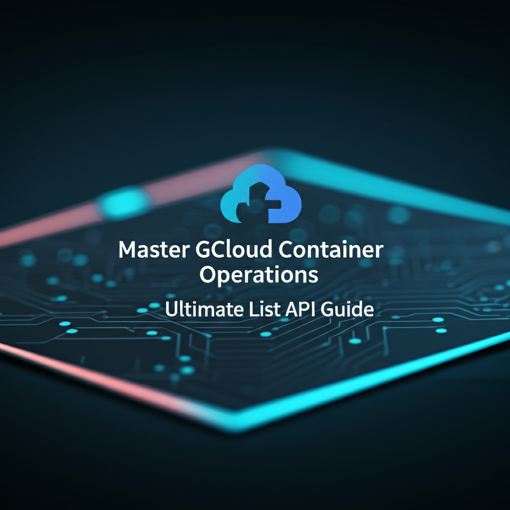 Master GCloud Container Operations: Ultimate List API Guide
