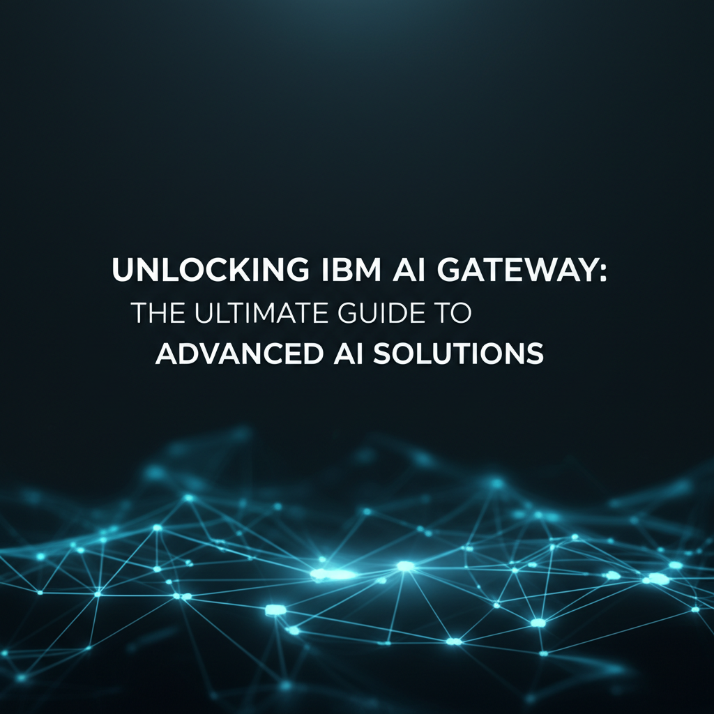 Unlocking IBM AI Gateway: The Ultimate Guide to Advanced AI Solutions