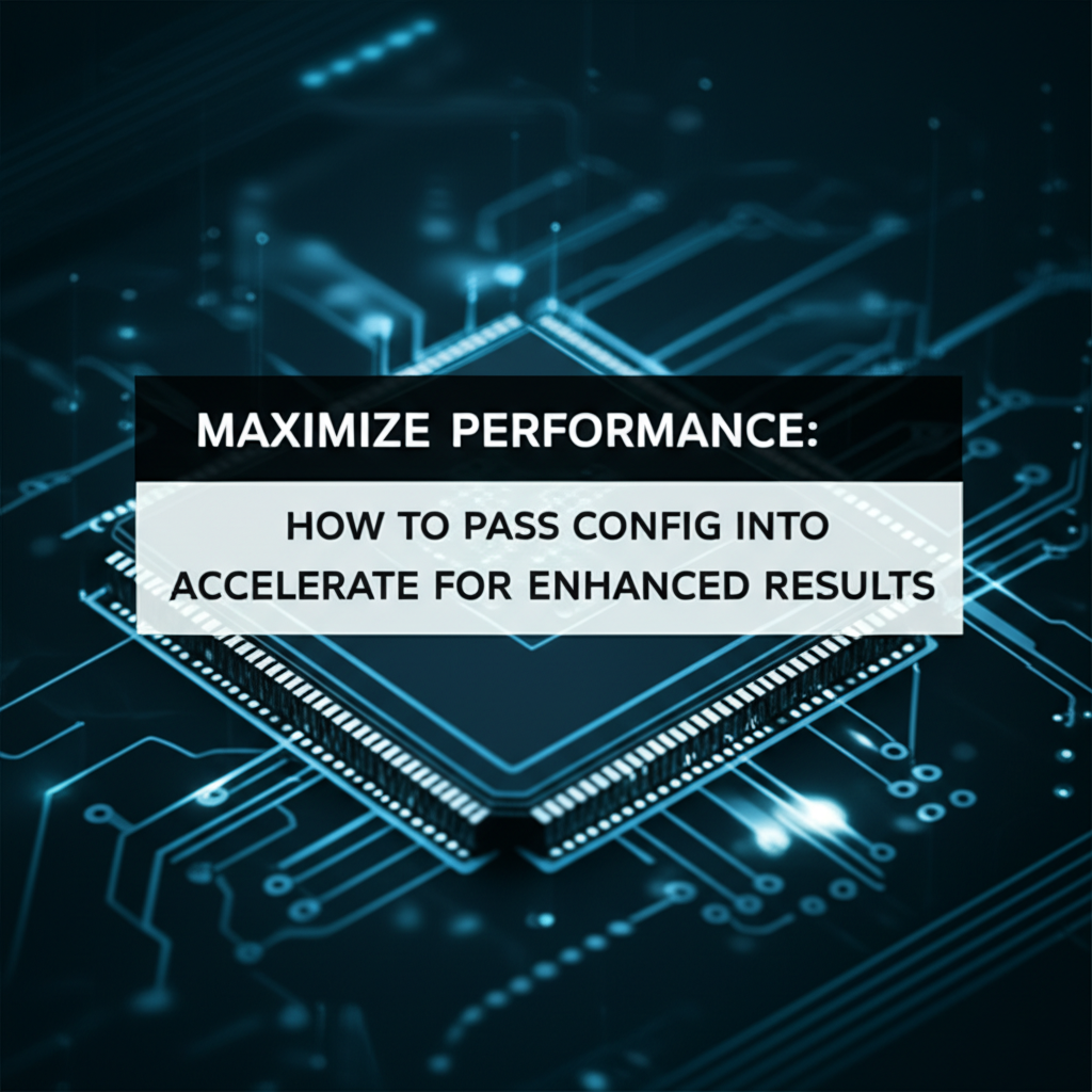 Maximize Performance: How to Pass Config into Accelerate for Enhanced Results