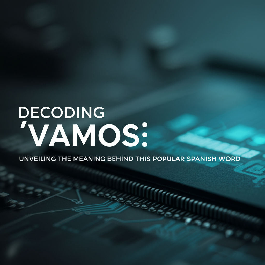Decoding 'Vamos': Unveiling the Meaning Behind This Popular Spanish Word