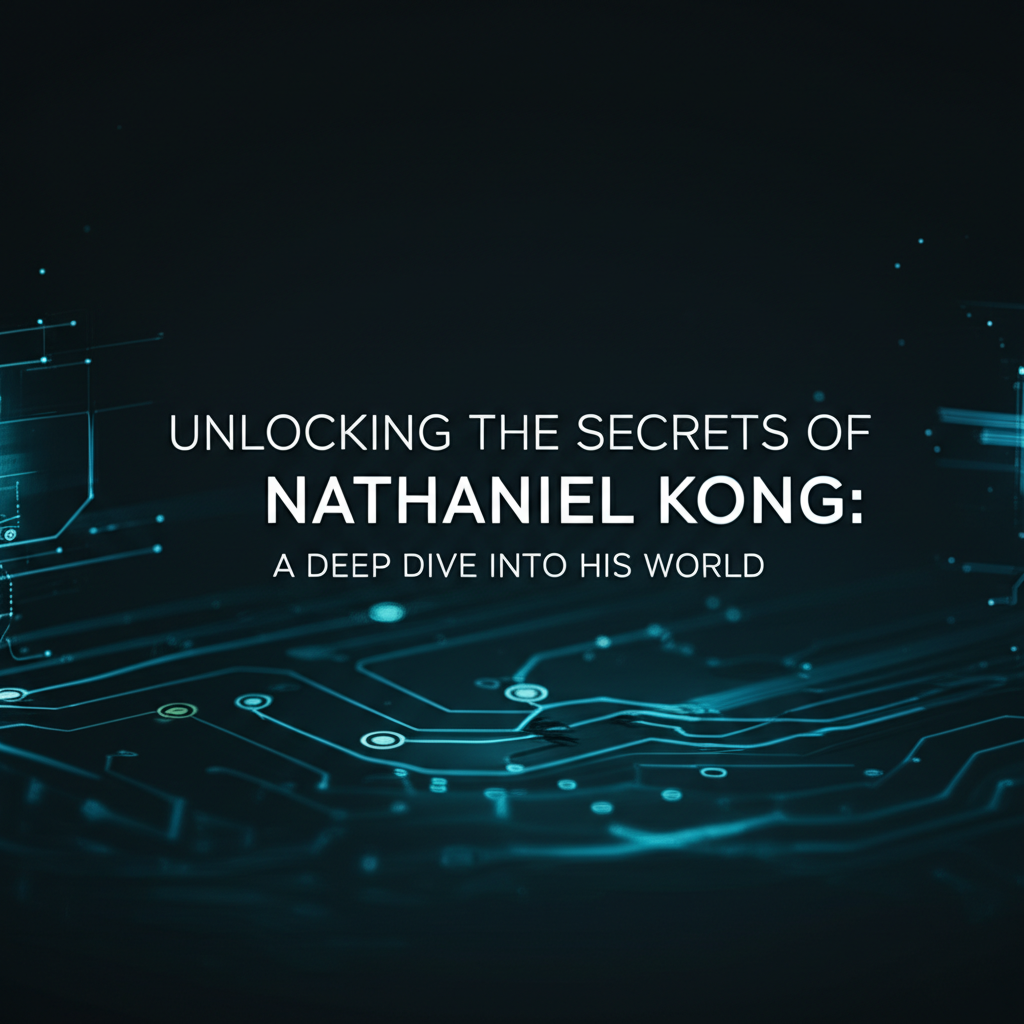 Unlocking the Secrets of Nathaniel Kong: A Deep Dive into His World