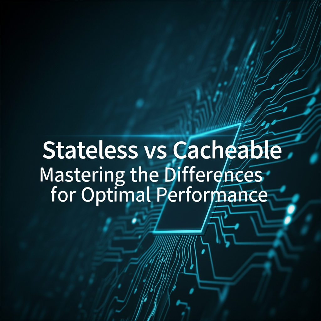Stateless vs Cacheable: Mastering the Differences for Optimal Performance