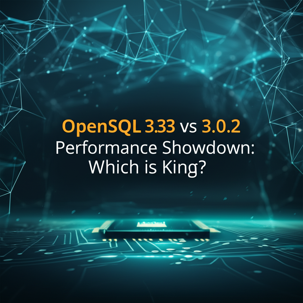 OpenSSL 3.3 vs 3.0.2 Performance Showdown: Which is King?