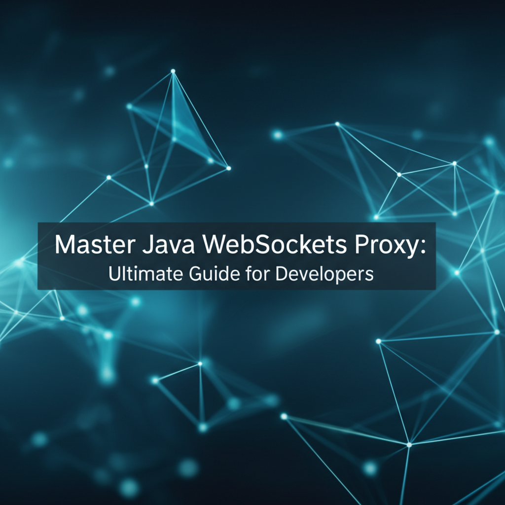 Master Java WebSockets Proxy: Ultimate Guide for Developers