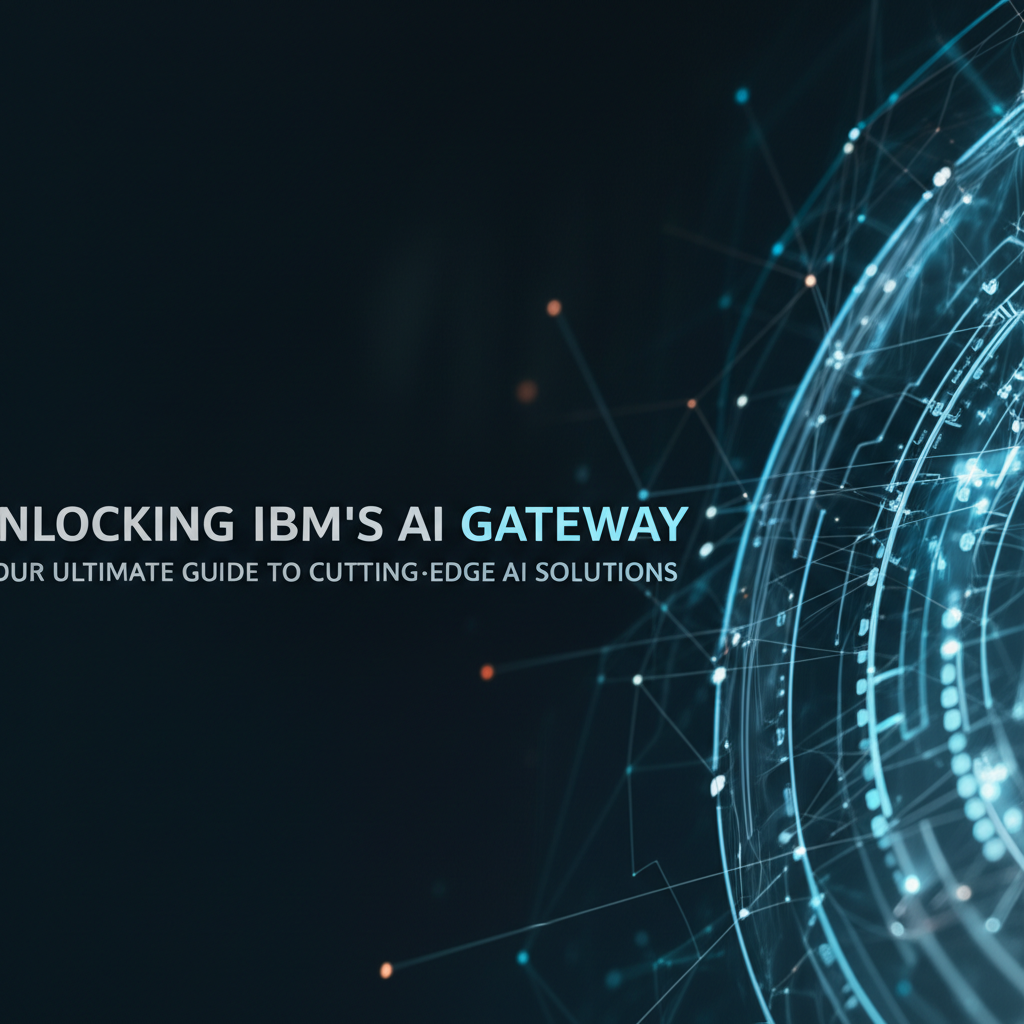 Unlocking IBM's AI Gateway: Your Ultimate Guide to Cutting-Edge AI Solutions