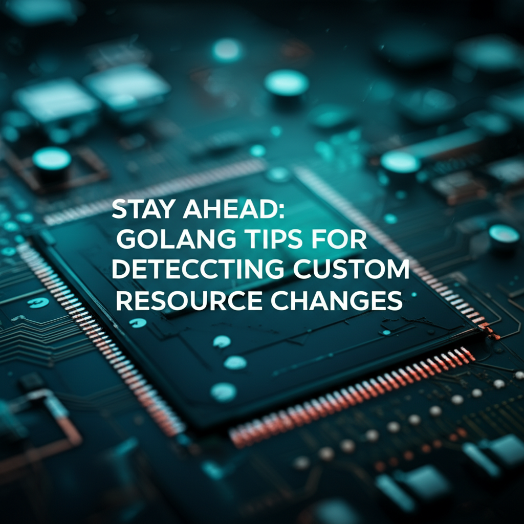 Stay Ahead: Golang Tips for Detecting Custom Resource Changes