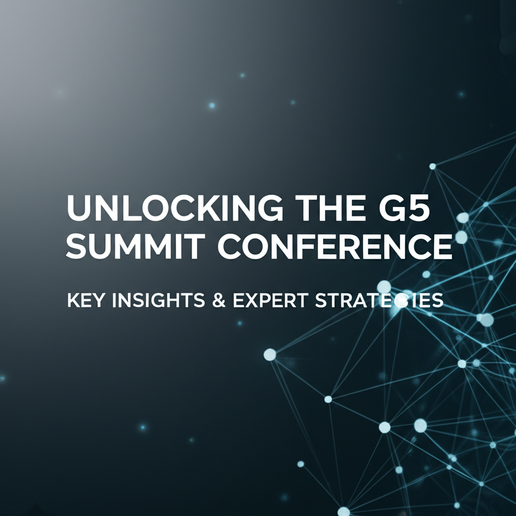 Unlocking the G5 Summit Conference: Key Insights & Expert Strategies