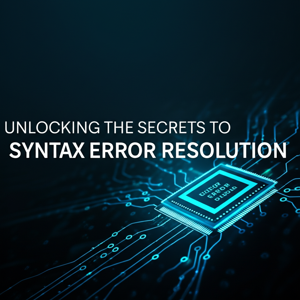 Unlocking the Secrets to Syntax Error Resolution