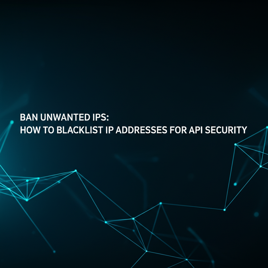 Ban Unwanted IPs: How to Blacklist IP Addresses for API Security