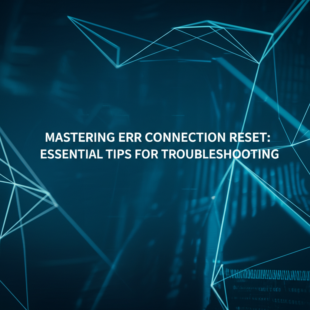 Mastering Err Connection Reset: Essential Tips for Troubleshooting