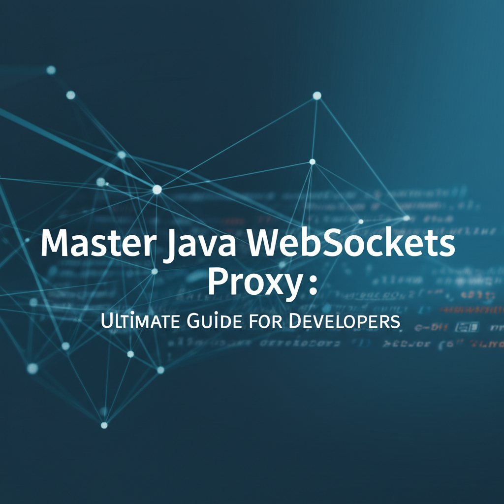 Master Java WebSockets Proxy: Ultimate Guide for Developers