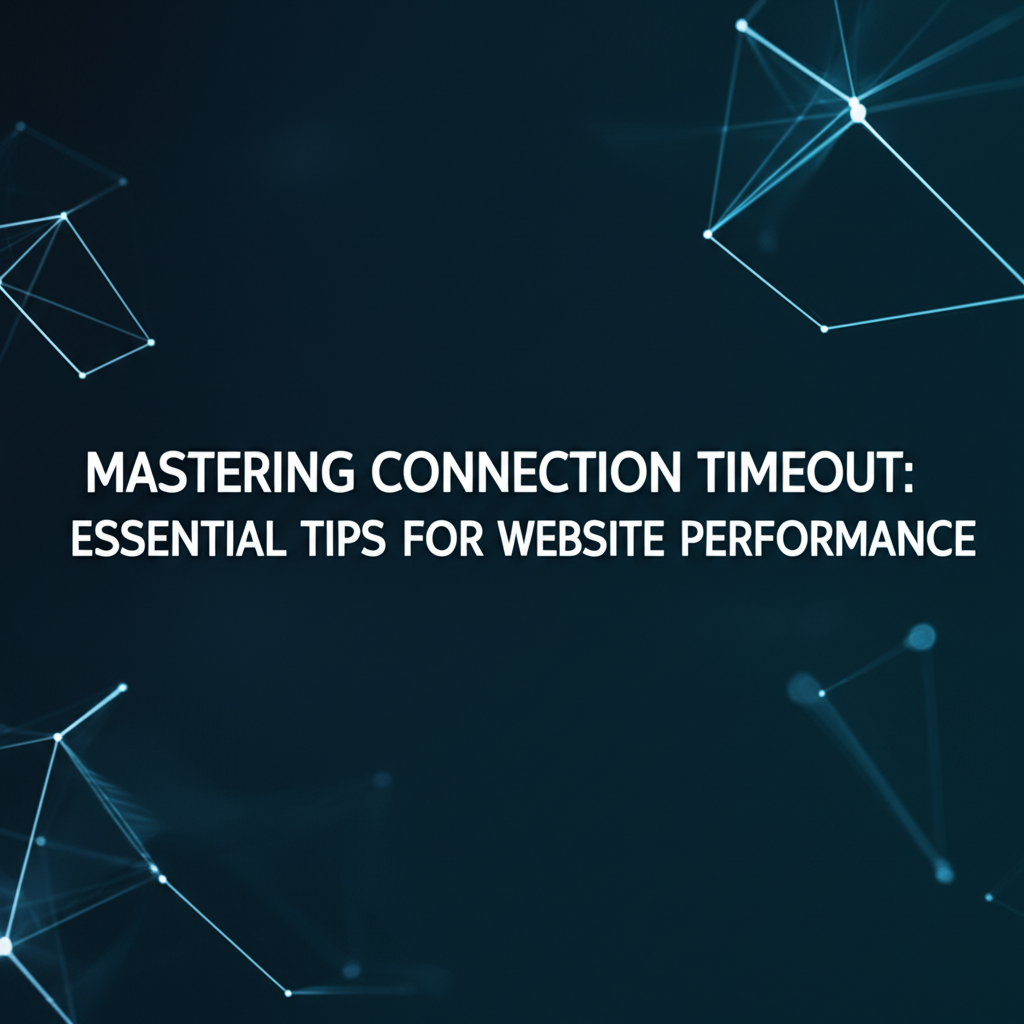 Mastering Connection Timeout: Essential Tips for Website Performance