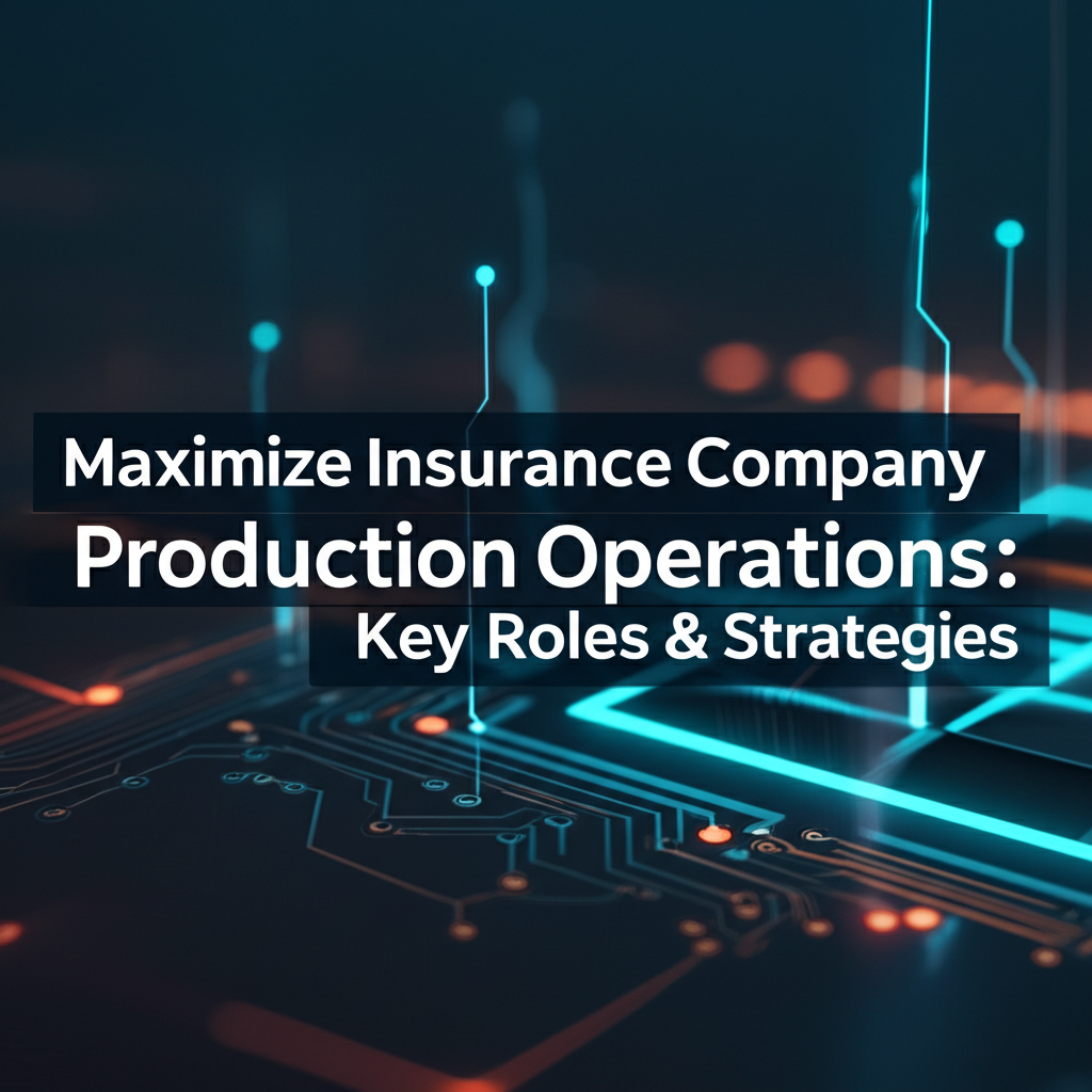 Maximize Insurance Company Production Operations: Key Roles & Strategies