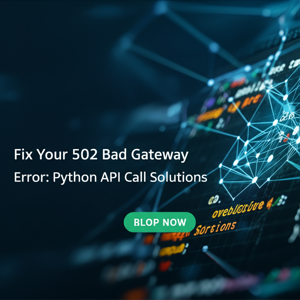 Fix Your 502 Bad Gateway Error: Python API Call Solutions
