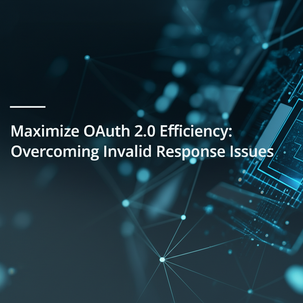 Maximize OAuth 2.0 Efficiency: Overcoming Invalid Response Issues