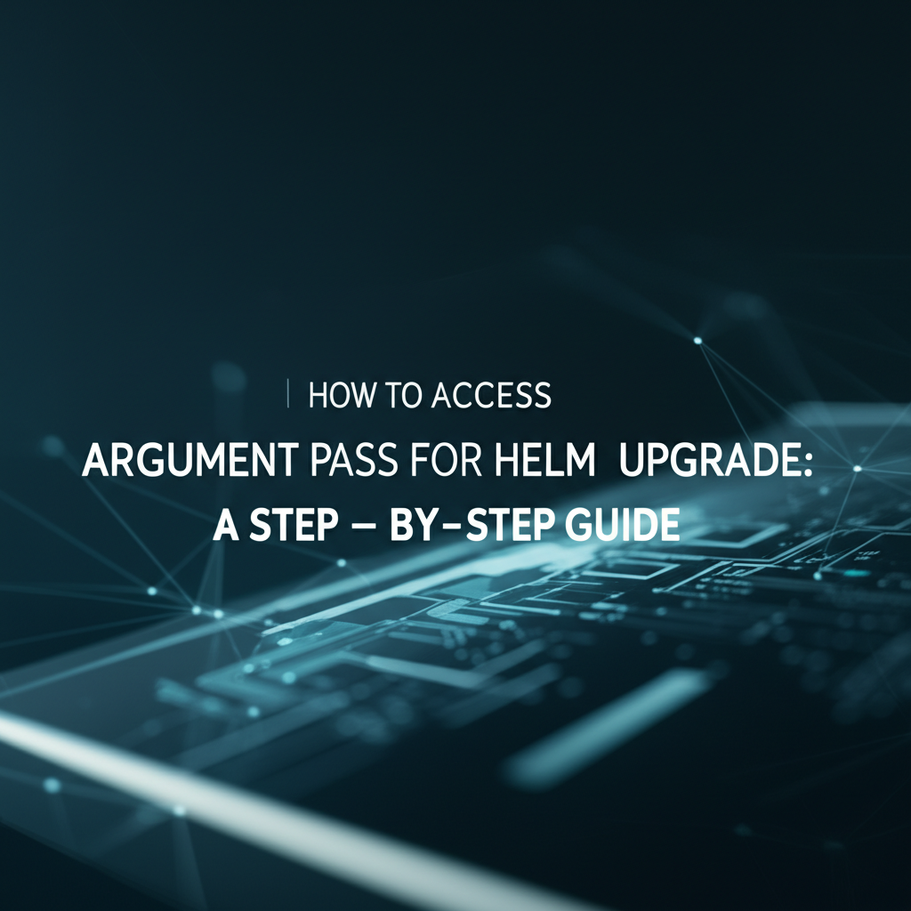 How to Access Argument Pass for Helm Upgrade: A Step-by-Step Guide
