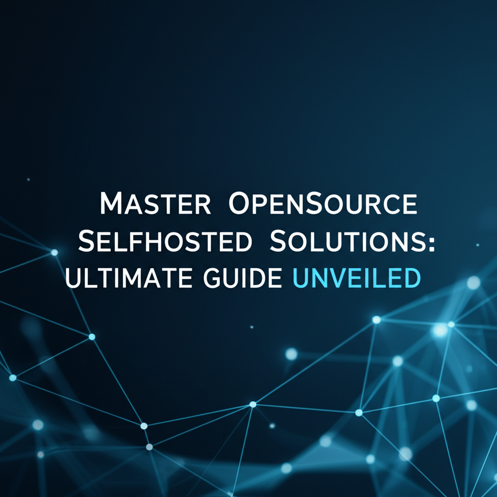 Master OpenSource SelfHosted Solutions: Ultimate Guide Unveiled