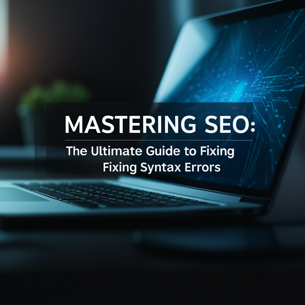 Mastering SEO: The Ultimate Guide to Fixing Syntax Errors