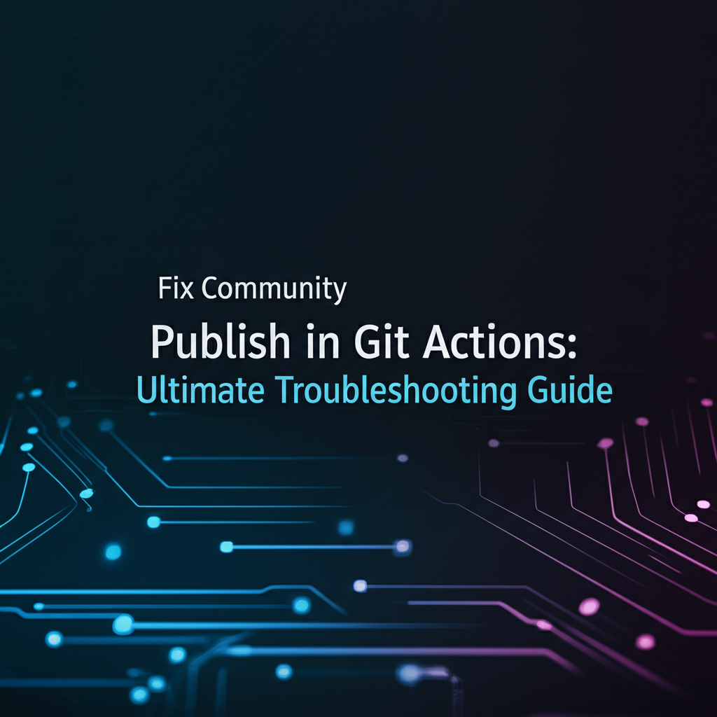 Fix Community Publish in Git Actions: Ultimate Troubleshooting Guide