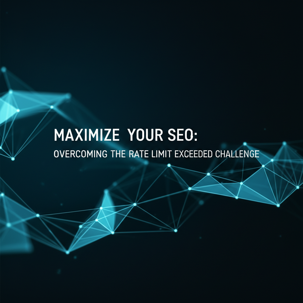 Maximize Your SEO: Overcoming the Rate Limit Exceeded Challenge