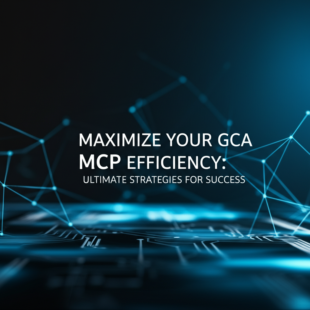 Maximize Your GCA MCP Efficiency: Ultimate Strategies for Success