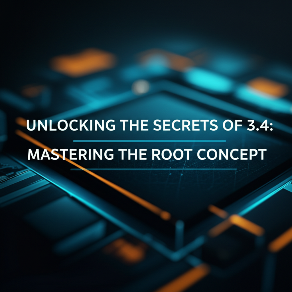Unlocking the Secrets of 3.4: Mastering the Root Concept