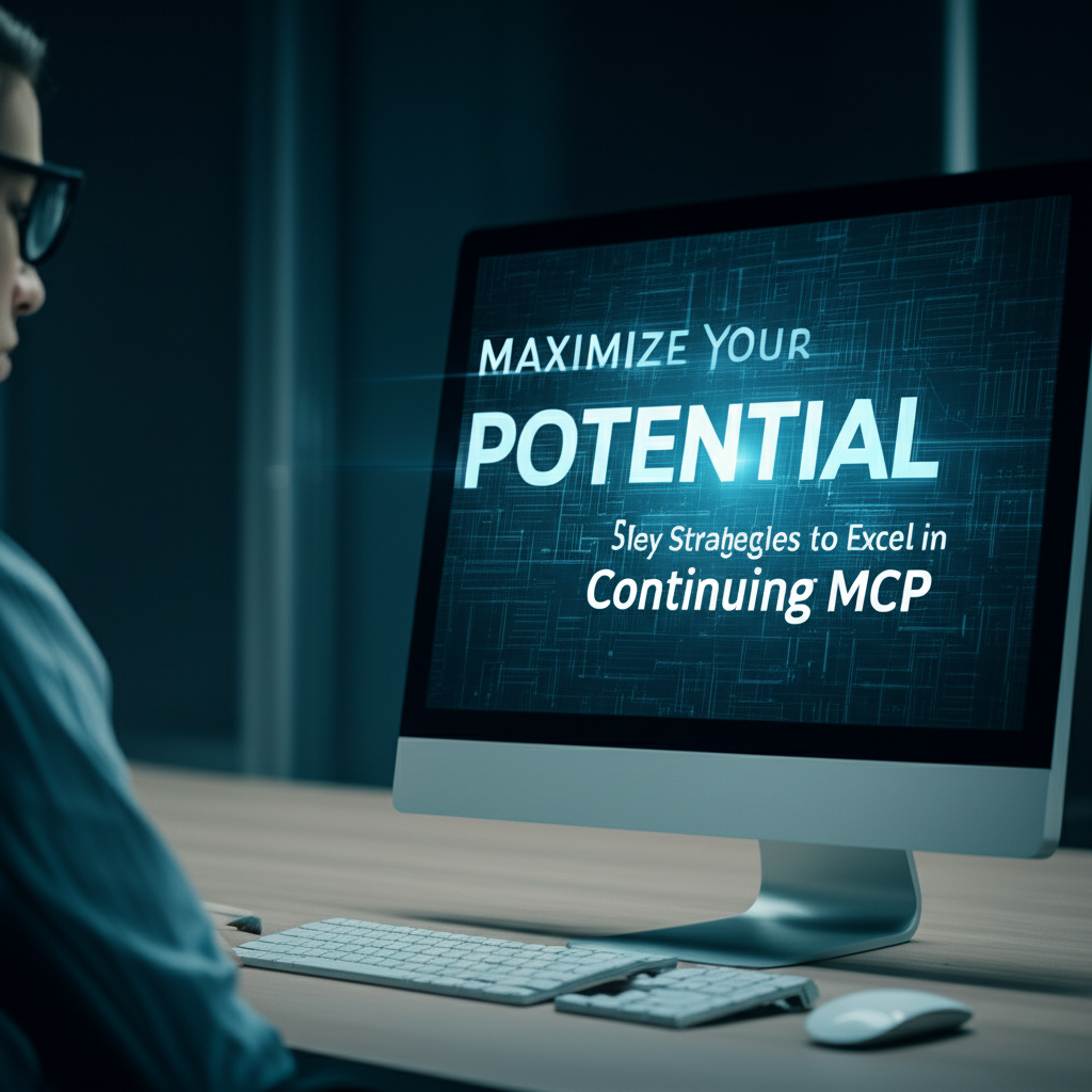 Maximize Your Potential: 5 Key Strategies to Excel in Continuing MCP