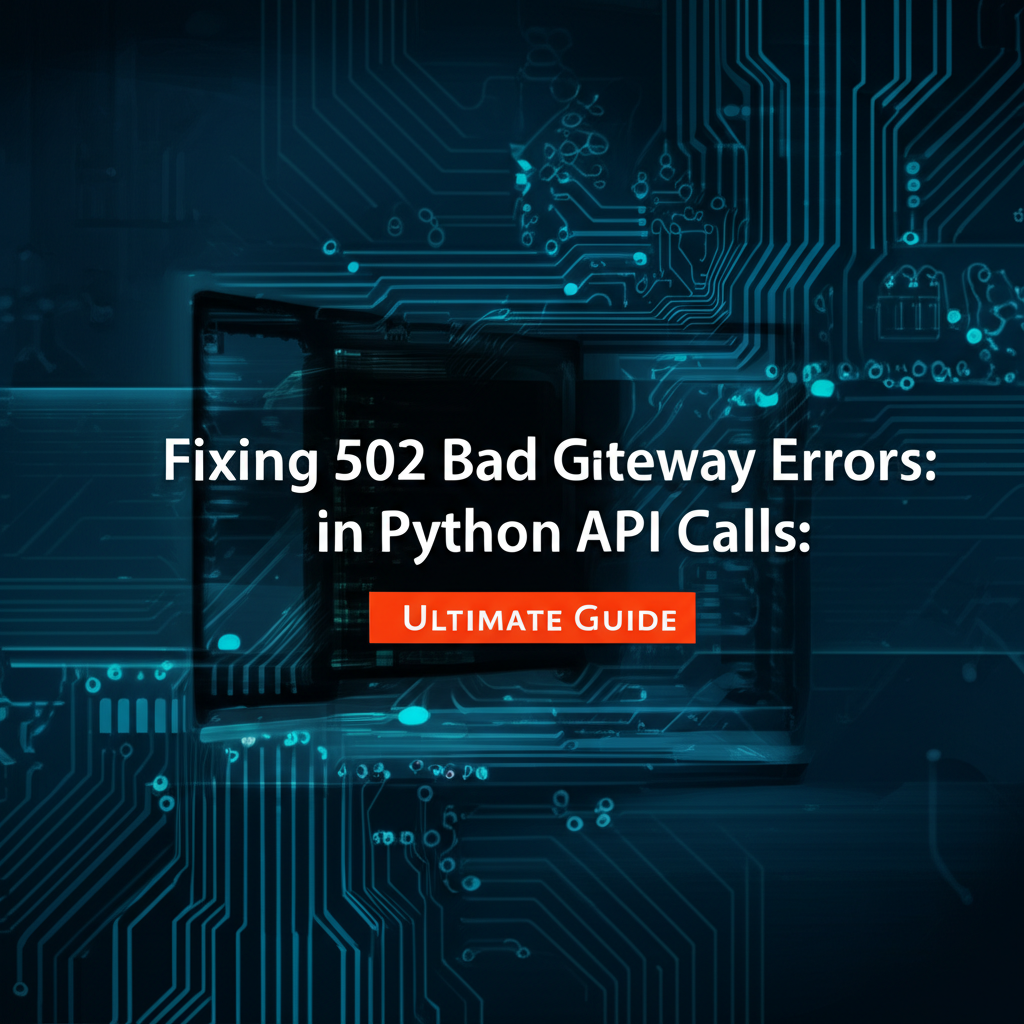 Fixing 502 Bad Gateway Errors in Python API Calls: Ultimate Guide