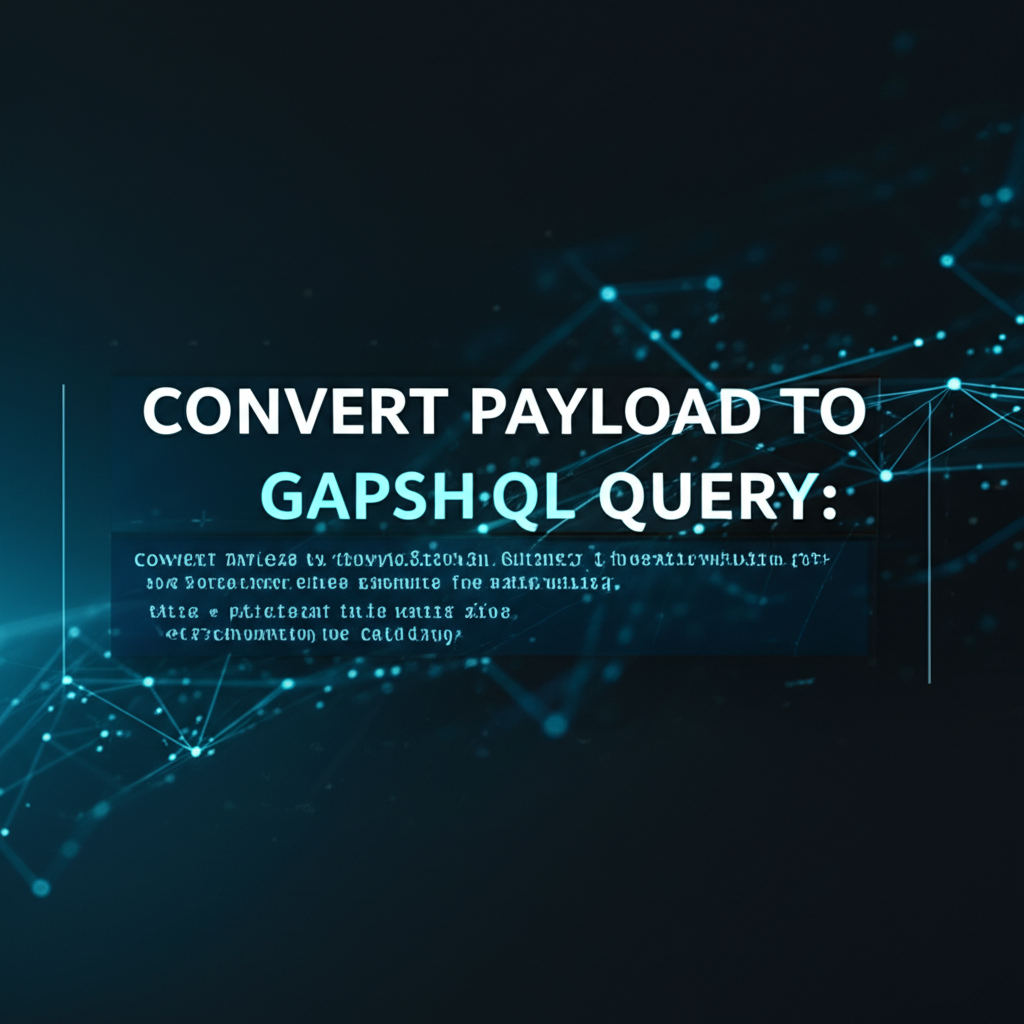 Convert Payload to GraphQL Query: Streamline Your Data Handling
