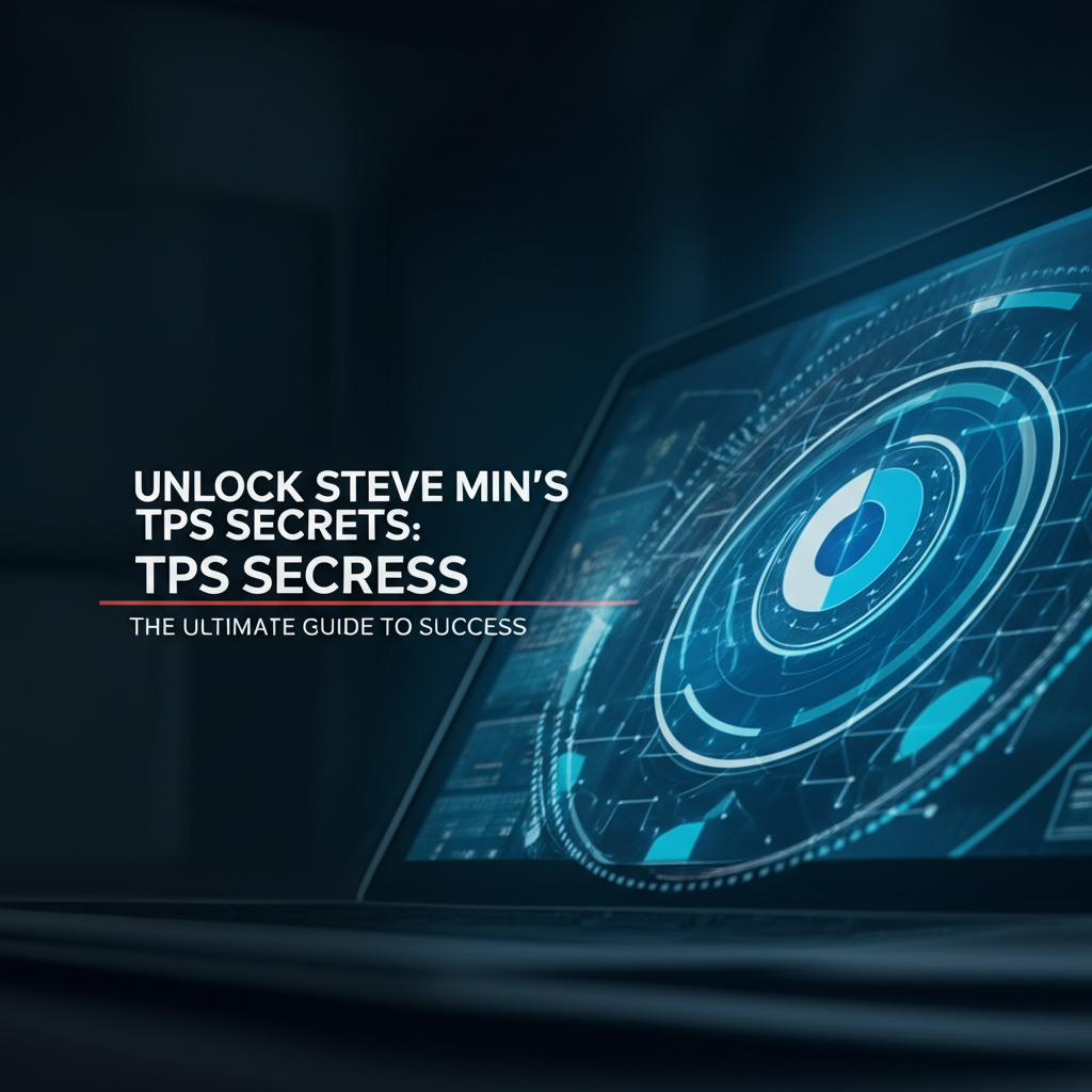 Unlock Steve Min's TPS Secrets: The Ultimate Guide to Success