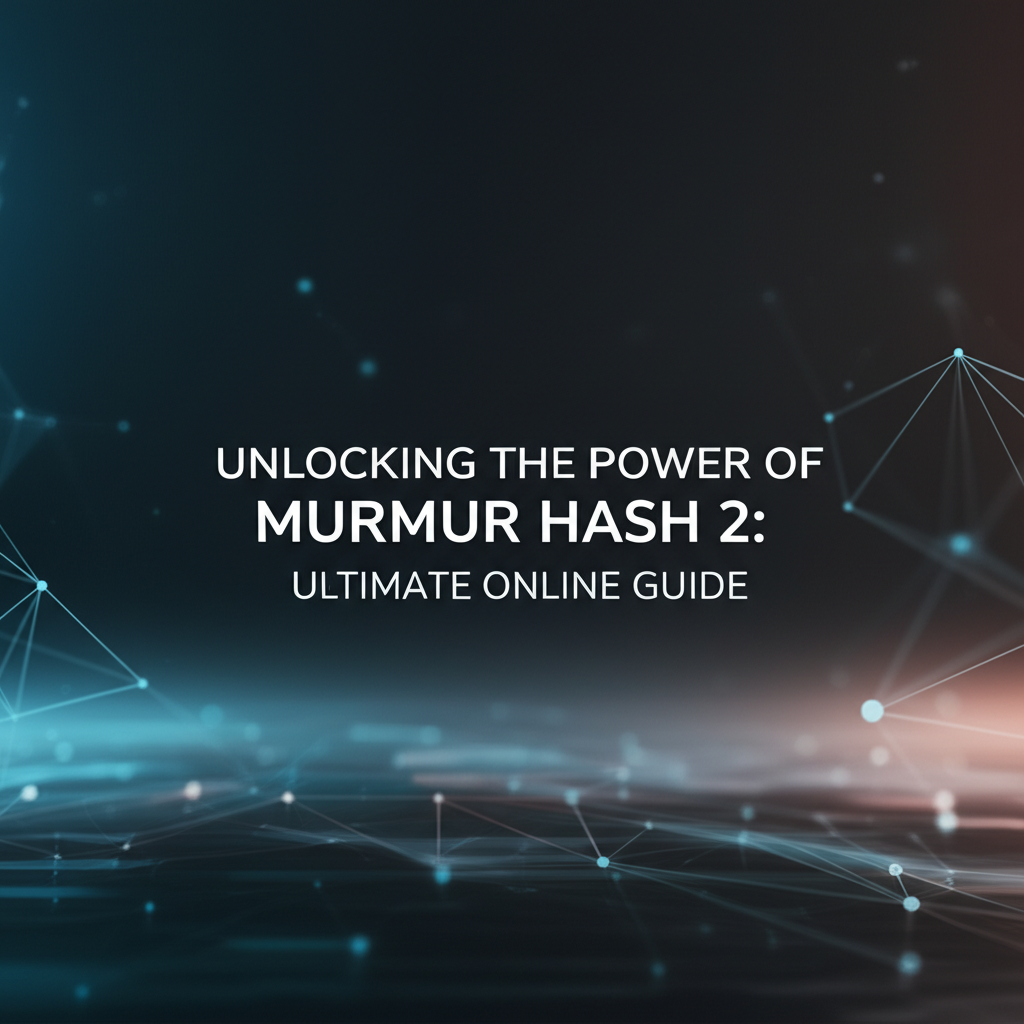 Unlocking the Power of Murmur Hash 2: Ultimate Online Guide