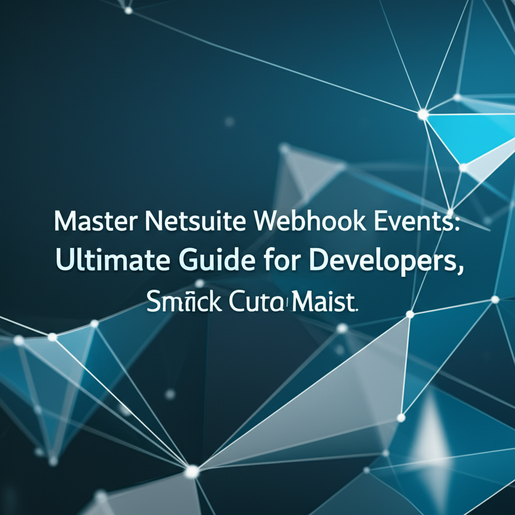 Master Netsuite Webhook Events: Ultimate Guide for Developers