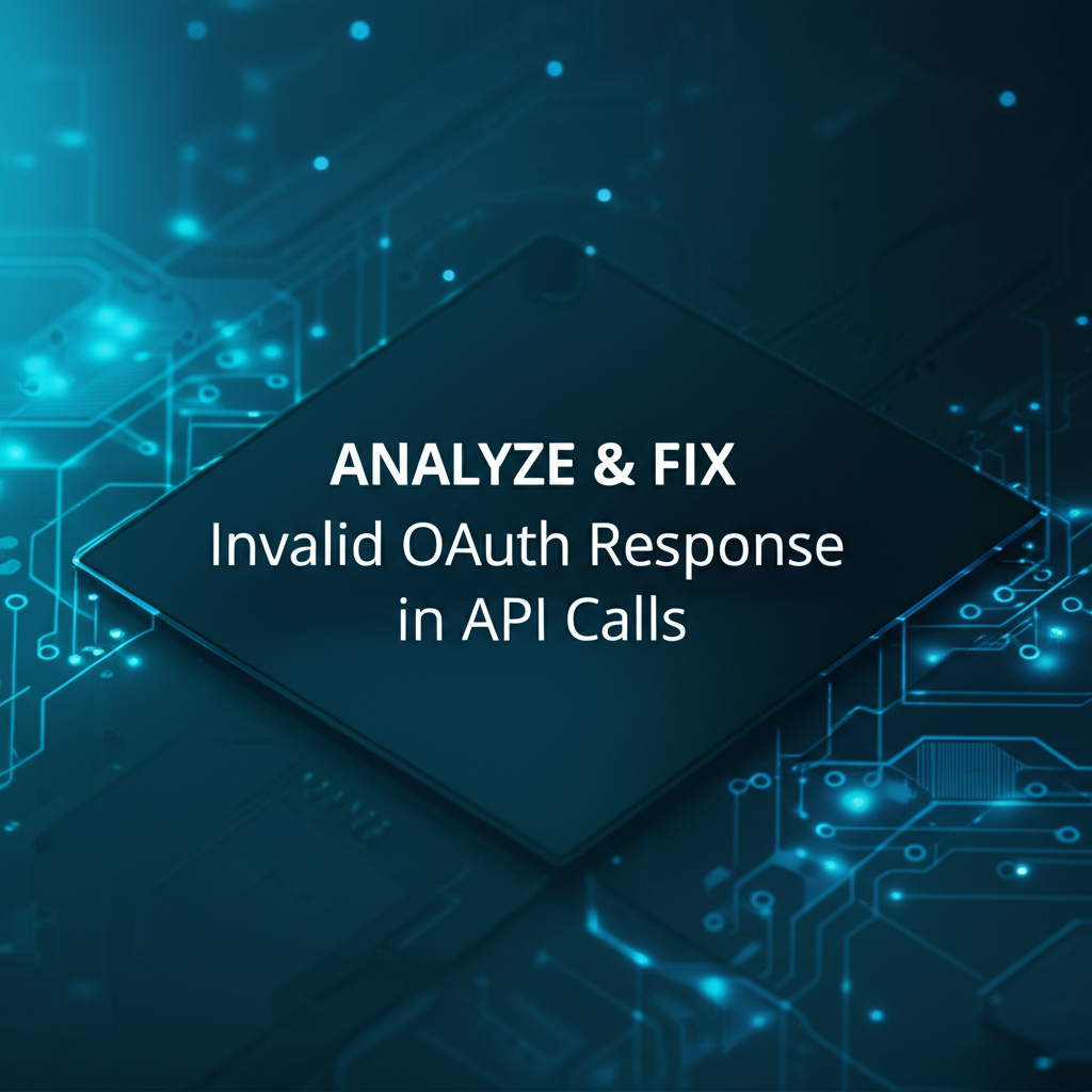 Analyze & Fix: Invalid OAuth Response in API Calls