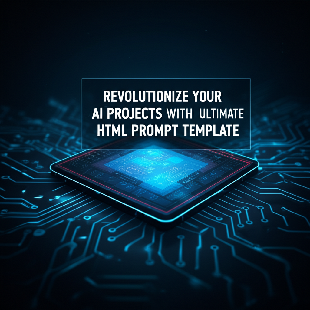 Revolutionize Your AI Projects with the Ultimate HTML Prompt Template