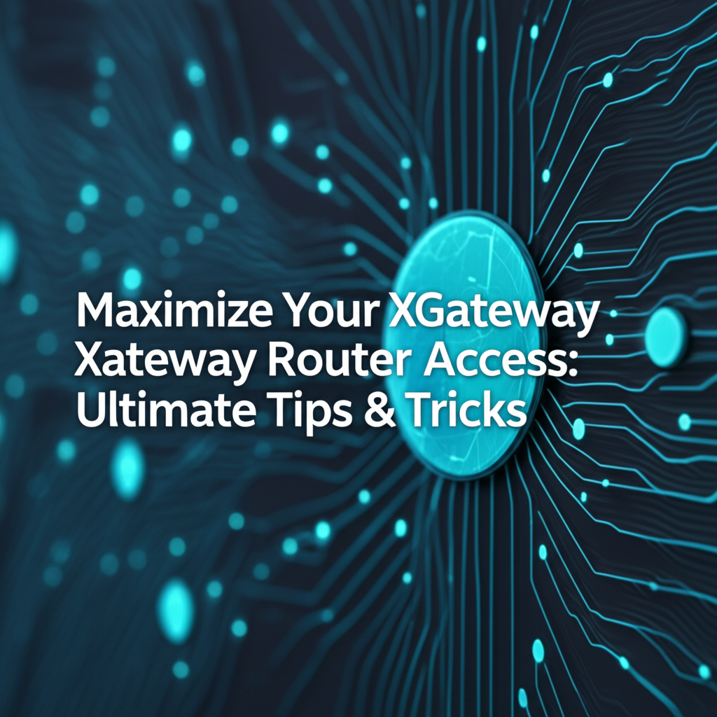 Maximize Your XGateway Router Access: Ultimate Tips & Tricks