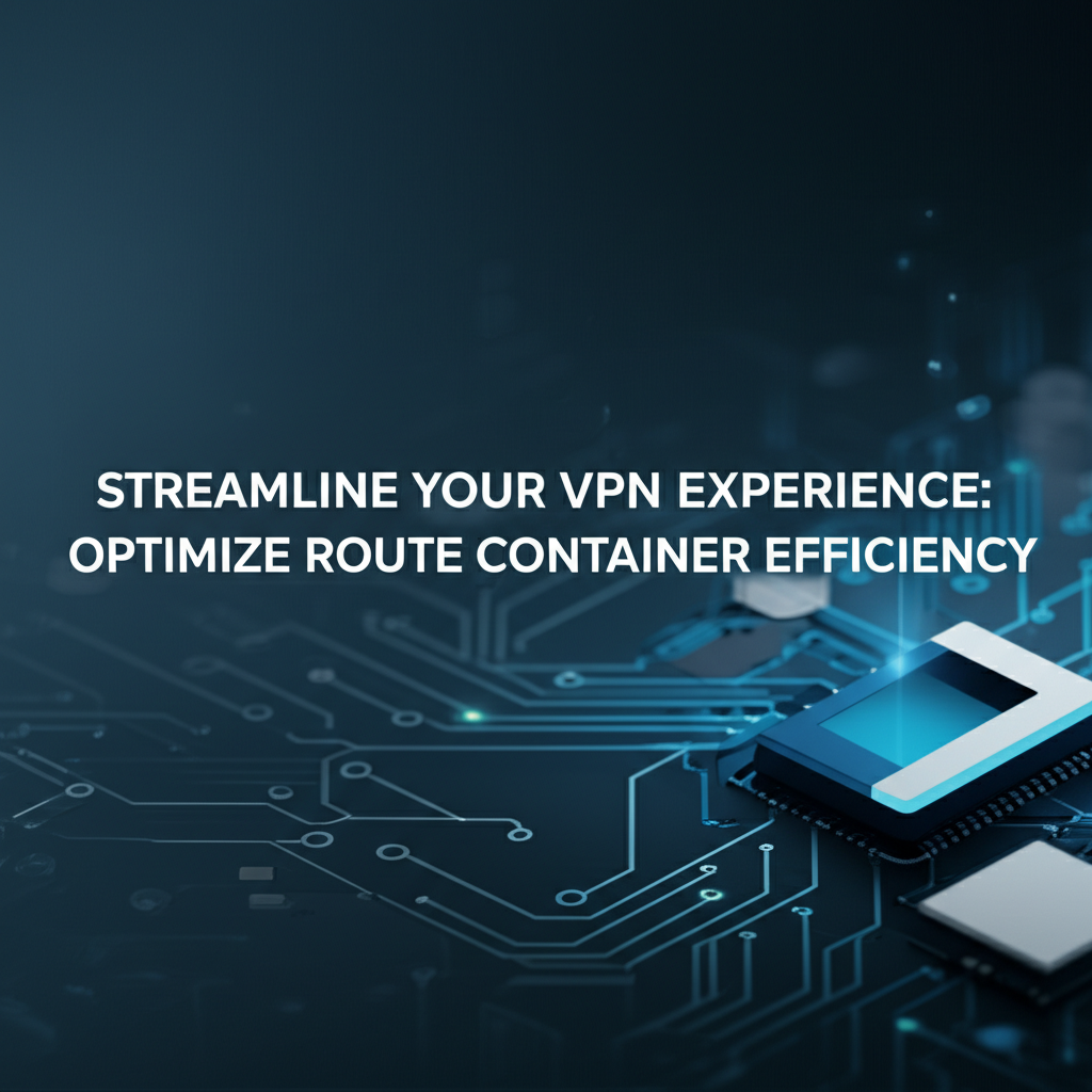 Streamline Your VPN Experience: Optimize Route Container Efficiency