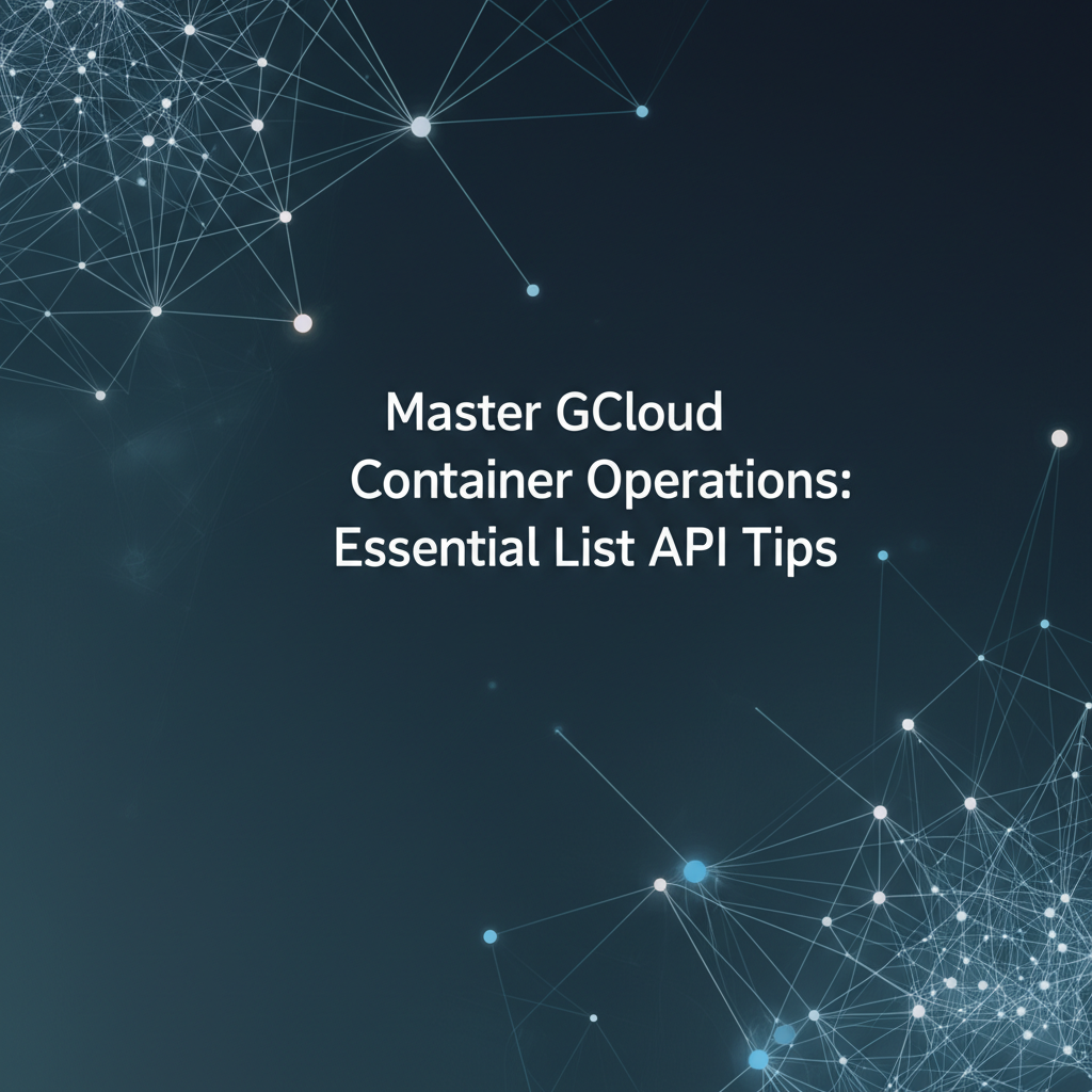 Master GCloud Container Operations: Essential List API Tips