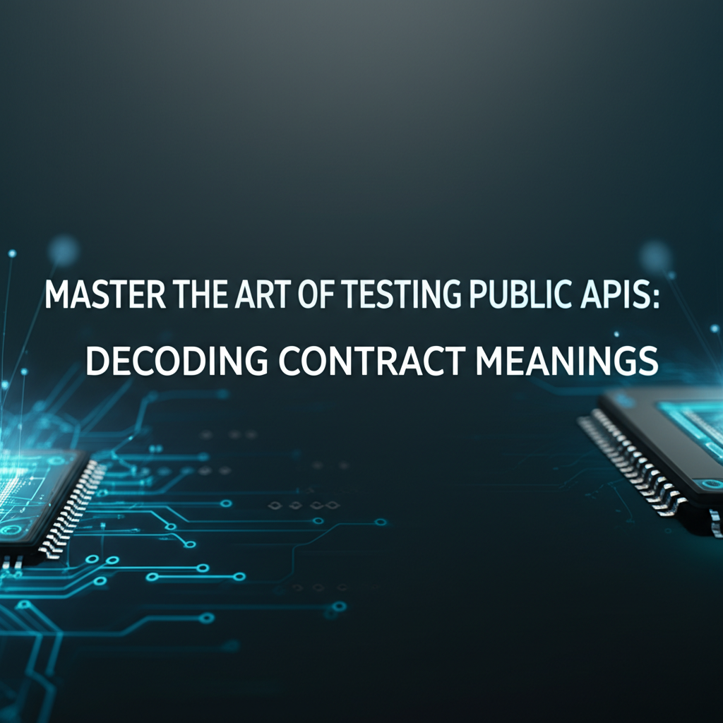 Master the Art of Testing Public APIs: Decoding Contract Meanings