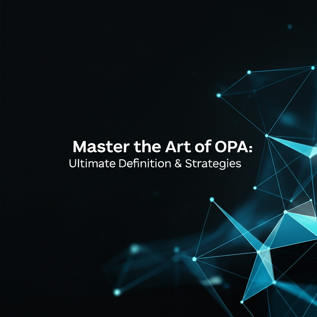 Master the Art of OPA: Ultimate Definition & Strategies