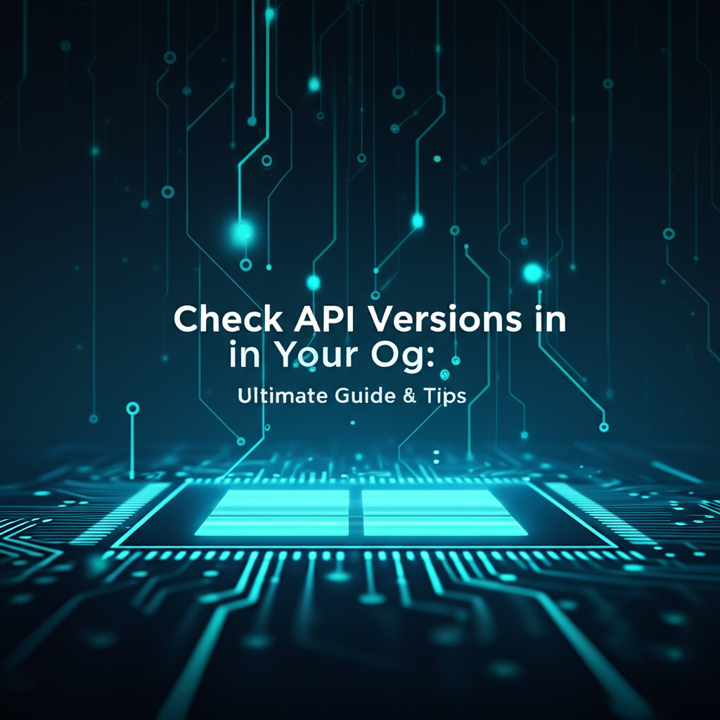 Check API Versions in Your Org: Ultimate Guide & Tips