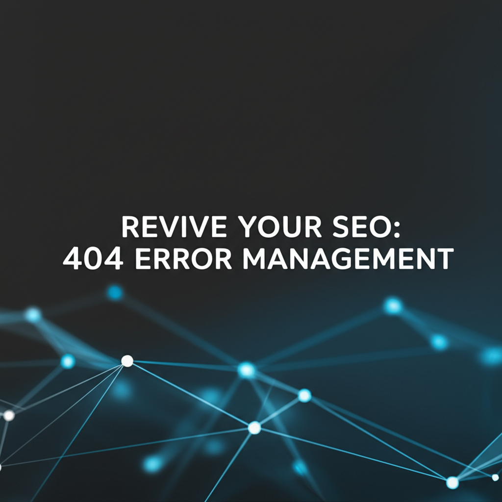 Revive Your SEO: Mastering the Art of 404 Error Management