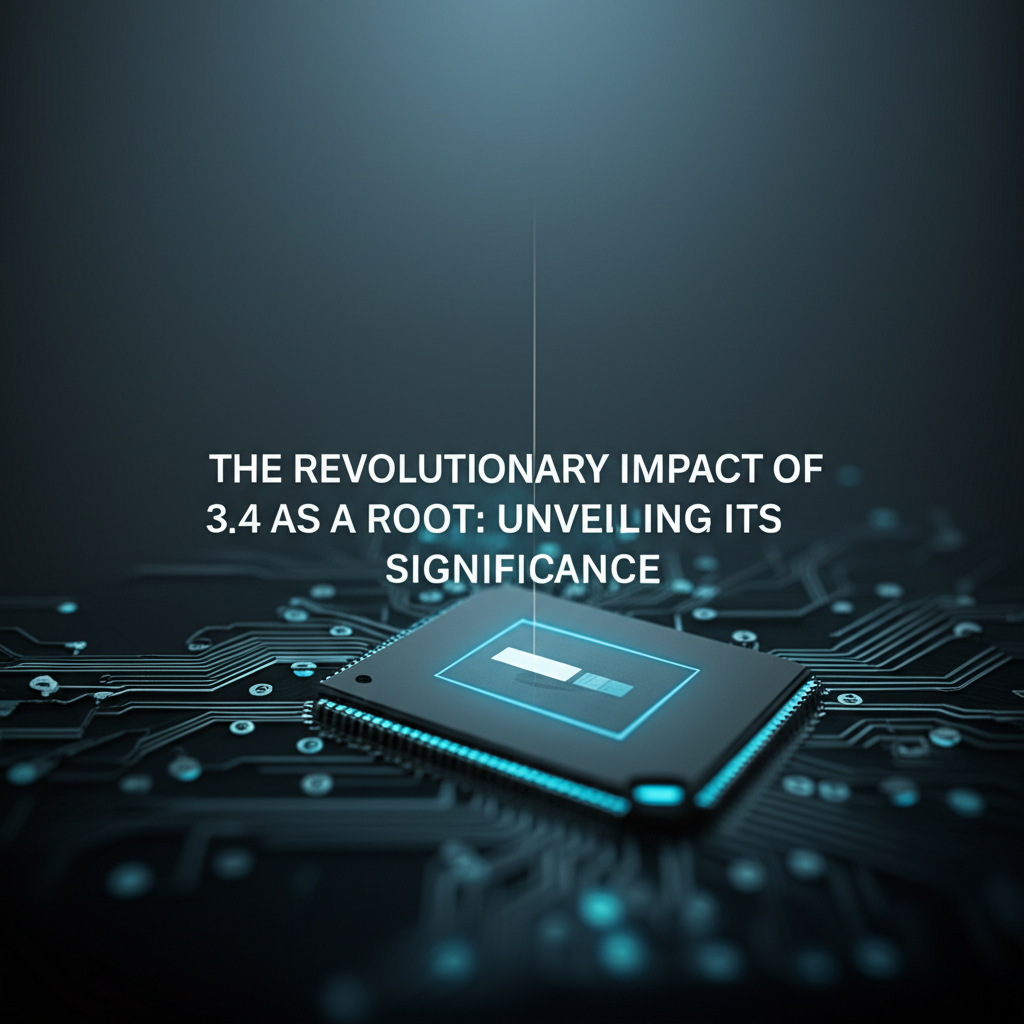 The Revolutionary Impact of 3.4 as a Root: Unveiling Its Significance