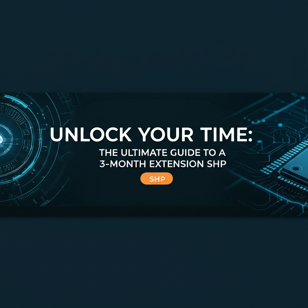 Unlock Your Time: The Ultimate Guide to a 3-Month Extension SHP
