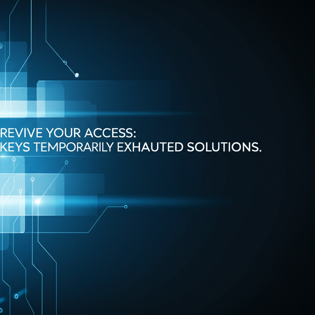 Revive Your Access: Keys Temporarily Exhausted Solutions
