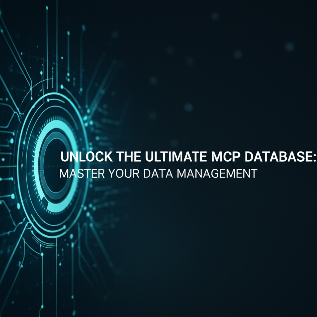Unlock the Ultimate MCP Database: Master Your Data Management