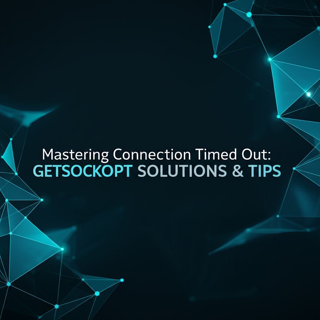 Mastering Connection Timed Out: Getsockopt Solutions & Tips