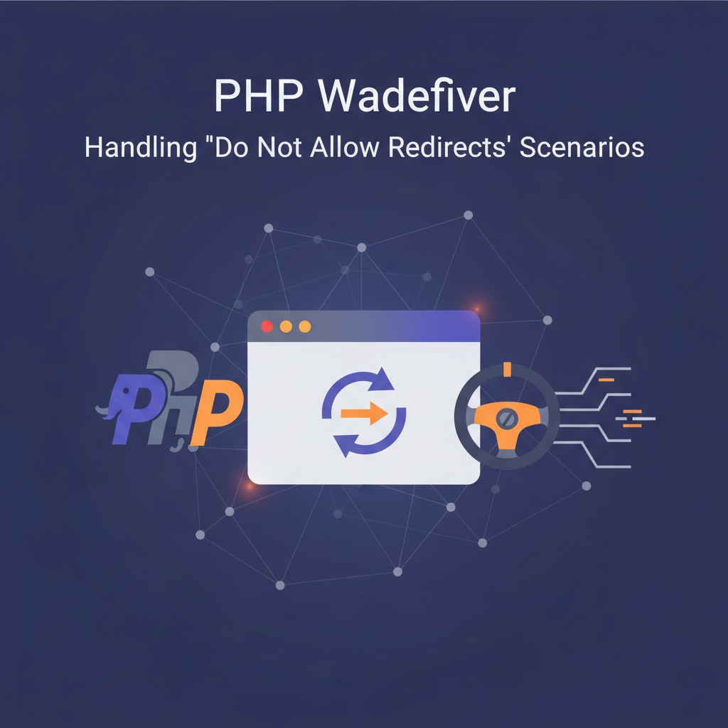 PHP WebDriver: Handling 'Do Not Allow Redirects' Scenarios