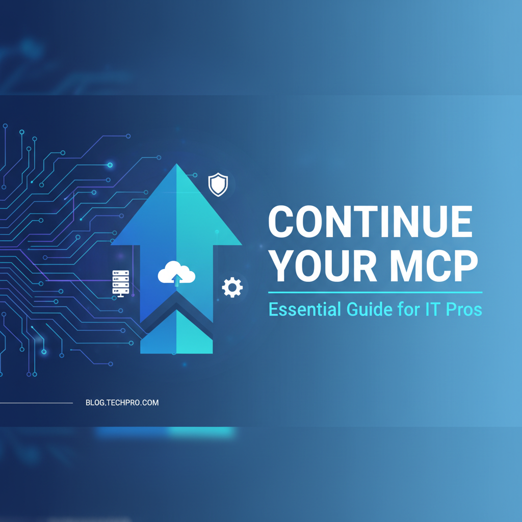 How to Continue Your MCP: Essential Guide for IT Pros