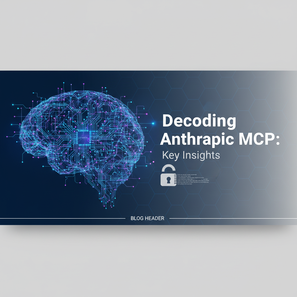 Decoding Anthropic MCP: Key Insights